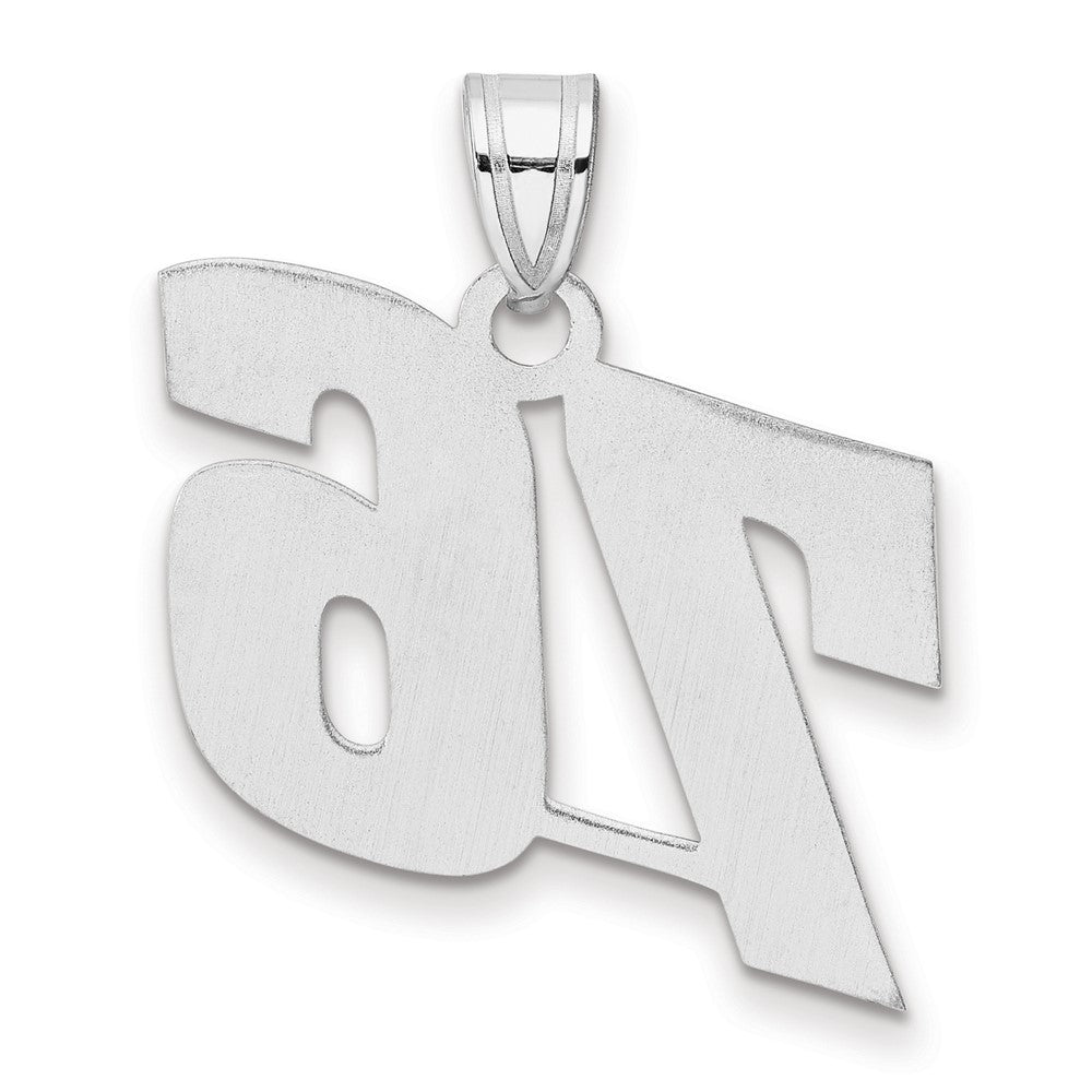 14kw Polished Block Number 76 Pendant