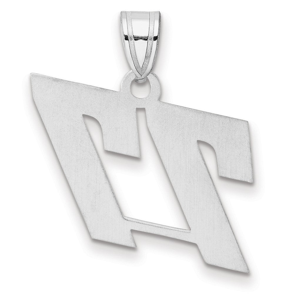 14kw Polished Block Number 77 Pendant