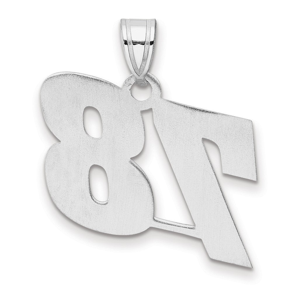 14kw Polished Block Number 78 Pendant