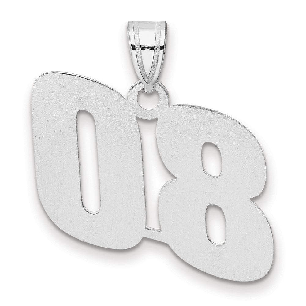 14kw Polished Block Number 80 Pendant