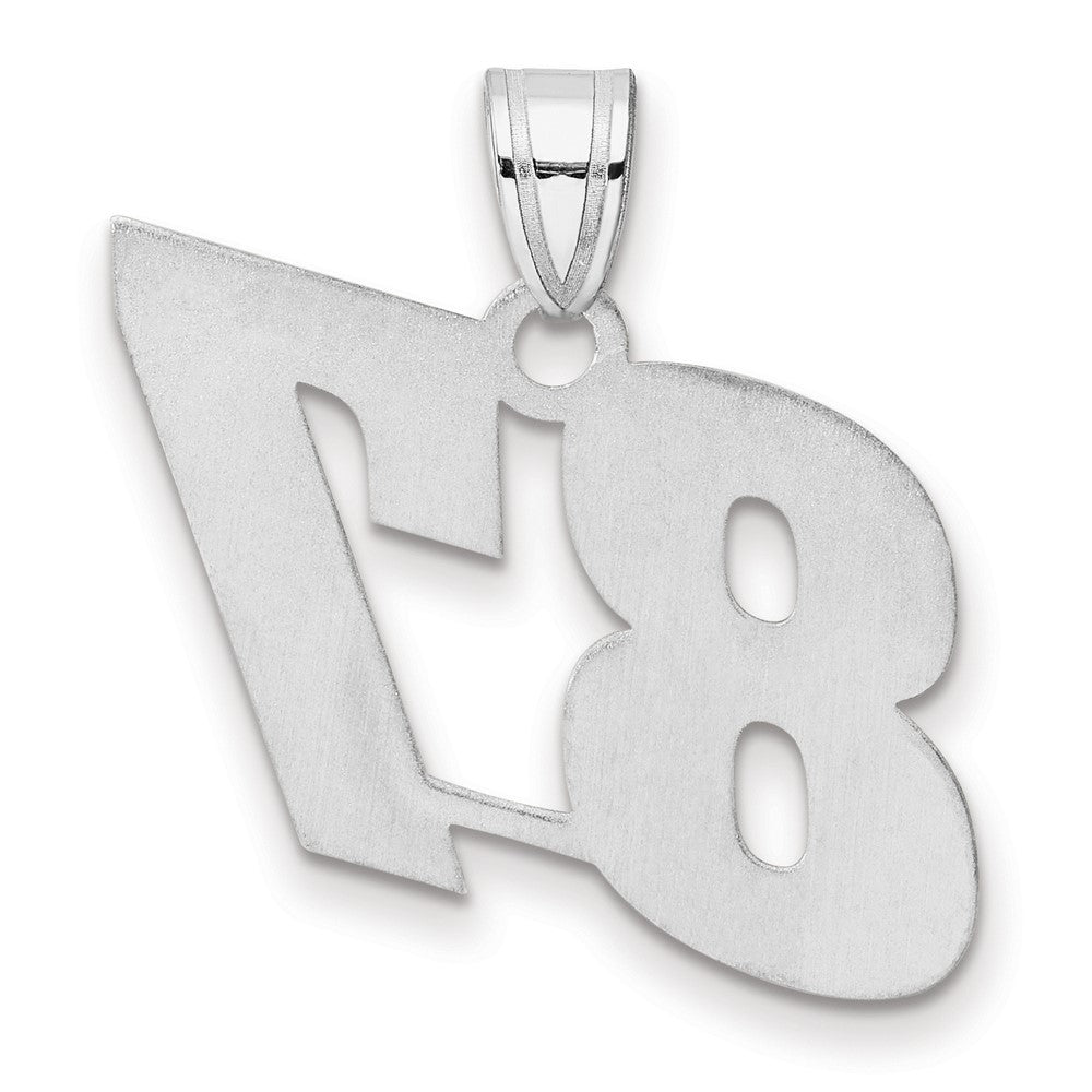 14kw Polished Block Number 87 Pendant