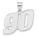 14kw Polished Block Number 90 Pendant