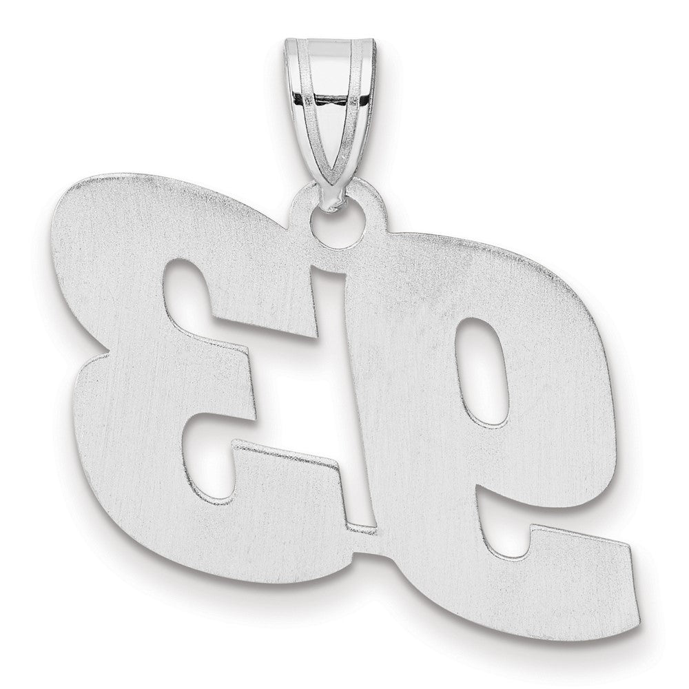 14kw Polished Block Number 93 Pendant