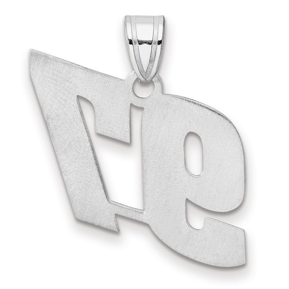 14kw Polished Block Number 97 Pendant