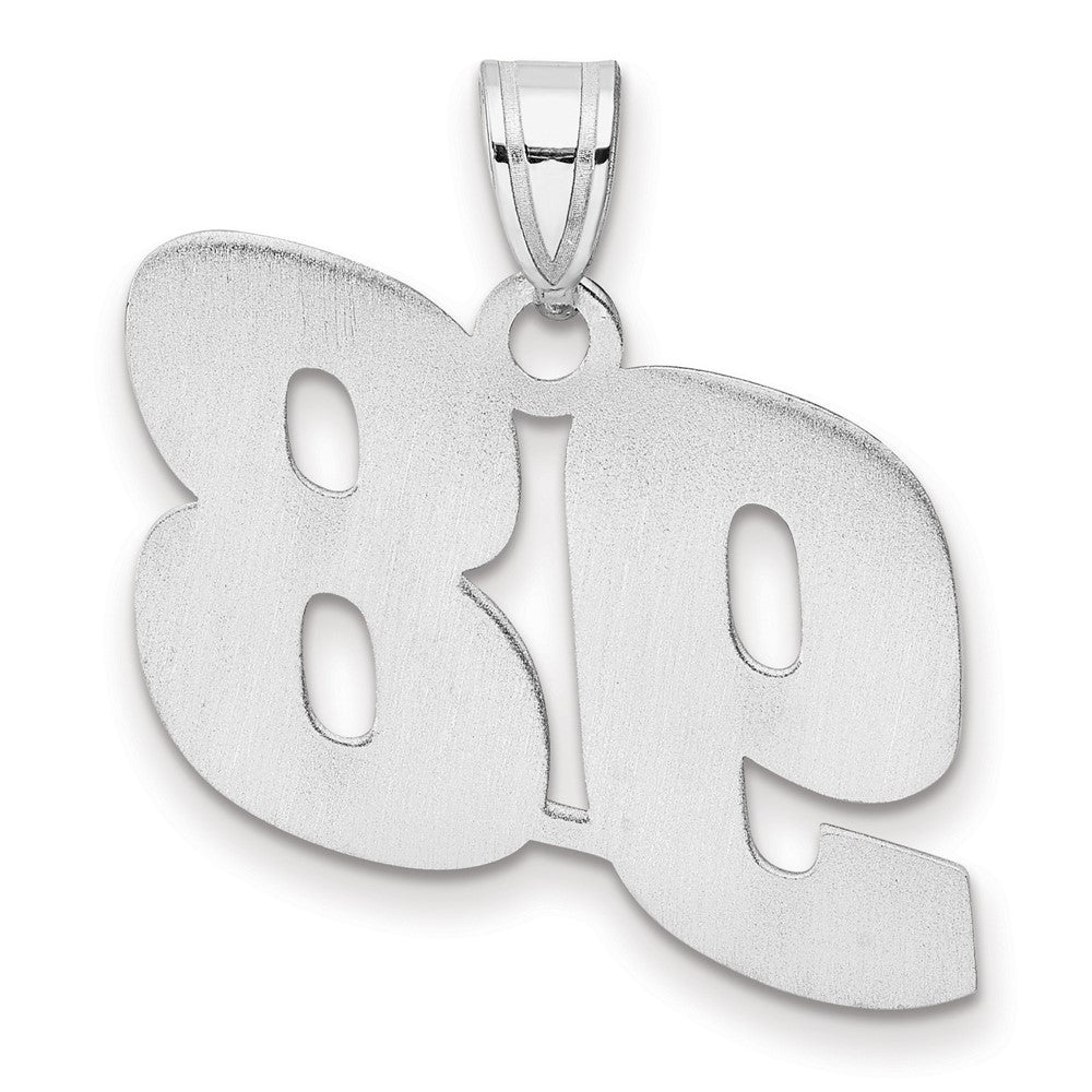 14kw Polished Block Number 98 Pendant