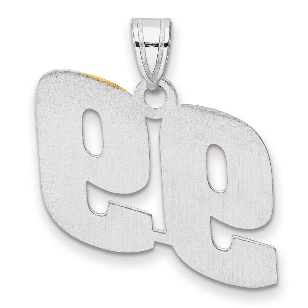14kw Polished Block Number 99 Pendant