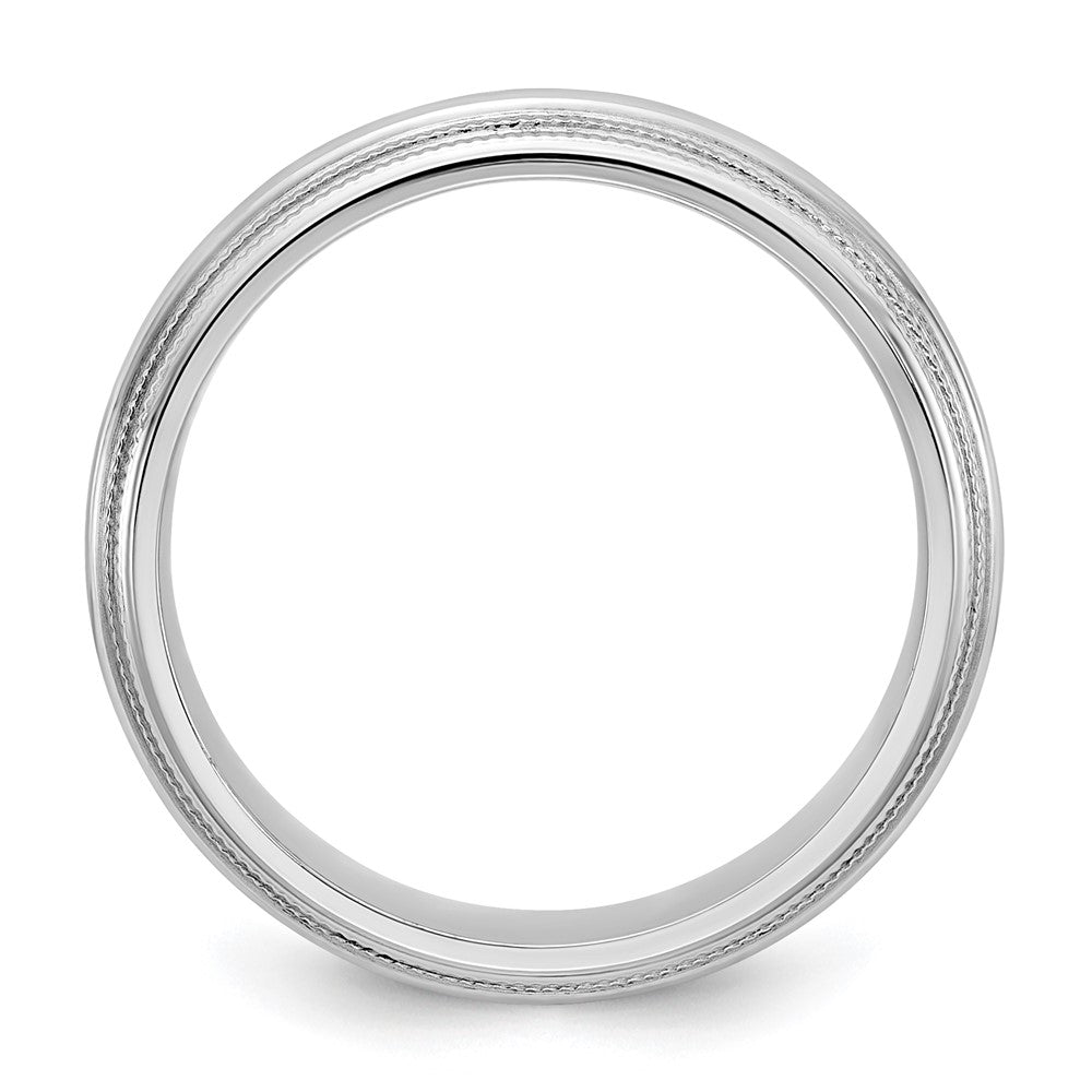 14KW 5mm Double Milgrain Comfort Fit Band
