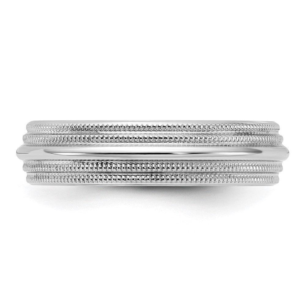 10KW 5mm Double Milgrain Comfort Fit Band