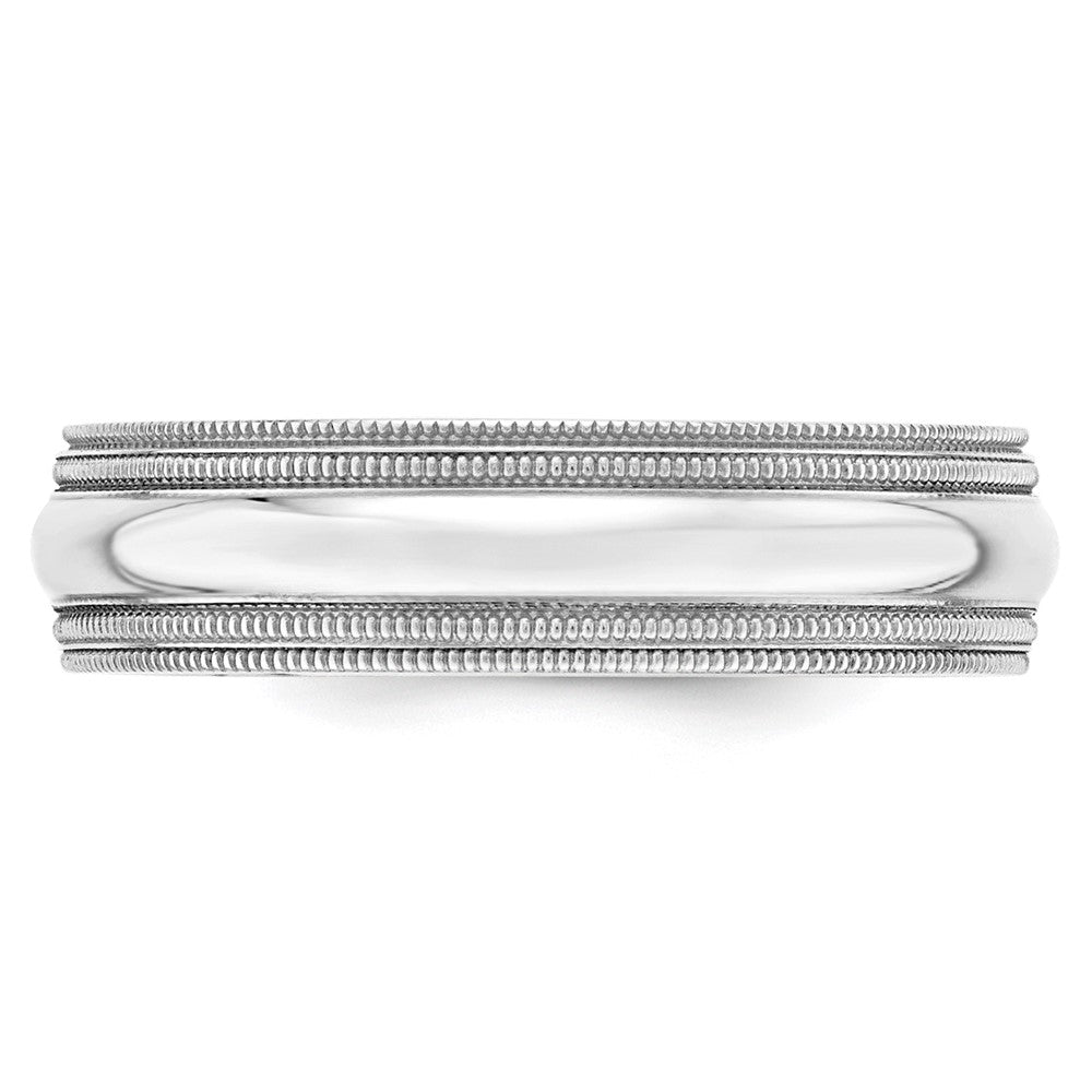 10KW 6mm Double Milgrain Comfort Fit Band