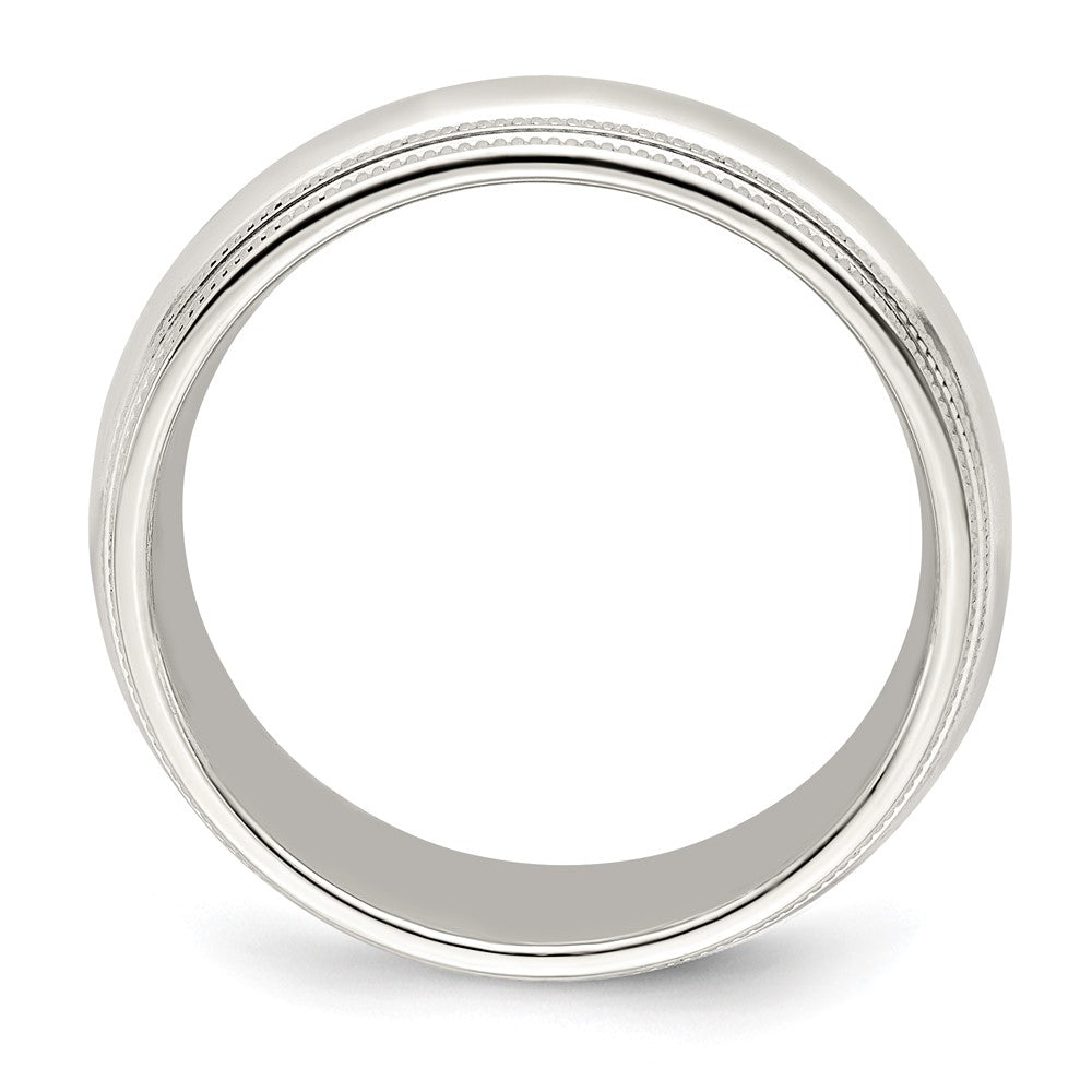 14KW 7mm Double Milgrain Comfort Fit Band