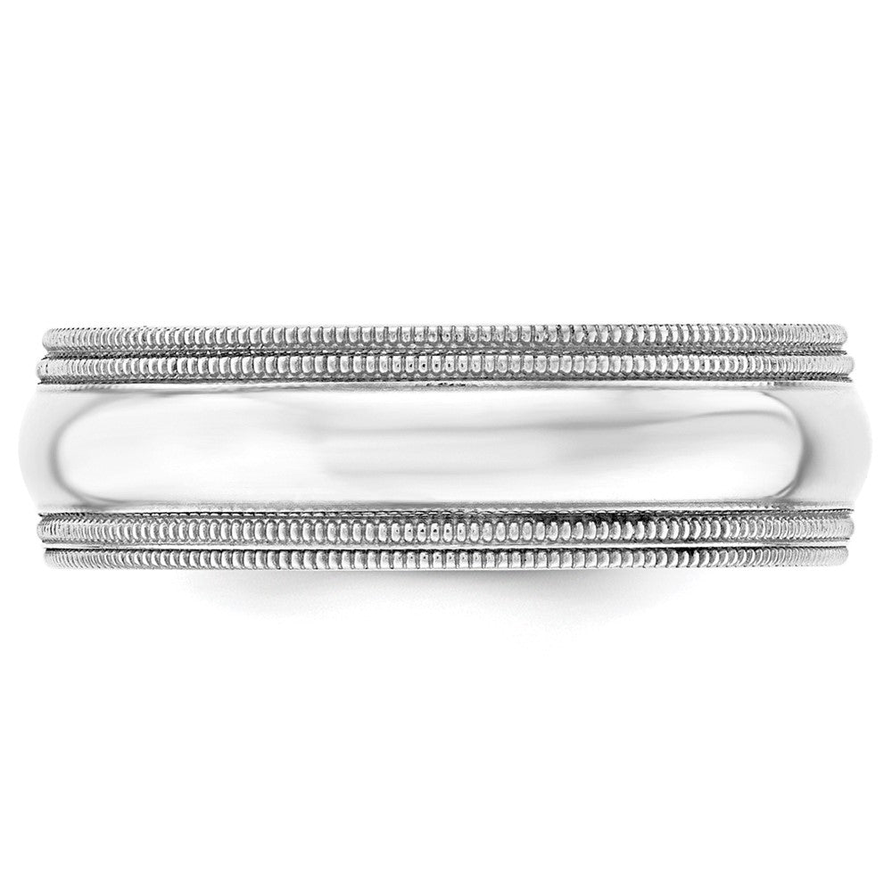10KW 7mm Double Milgrain Comfort Fit Band