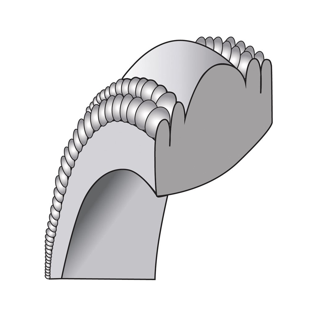 Sterling Silver Rh-plated 7mm Comfort Fit Double Milgrain Band