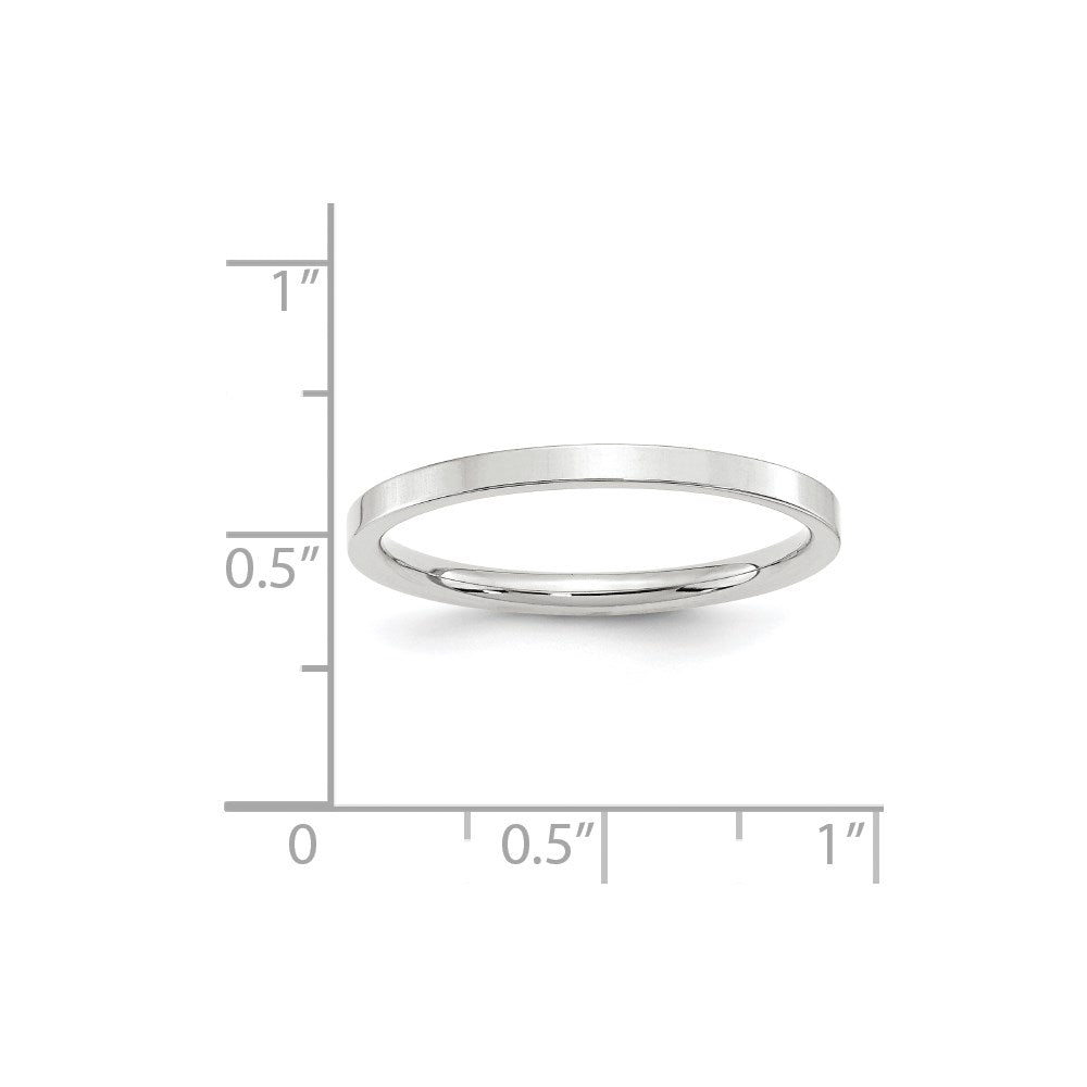 14KW 2mm Standard Flat Comfort Fit Band