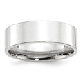 Platinum 7mm Standard Flat Comfort Fit Band Size 11