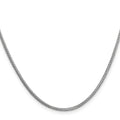 14k White Gold 1.3mm Franco Chain