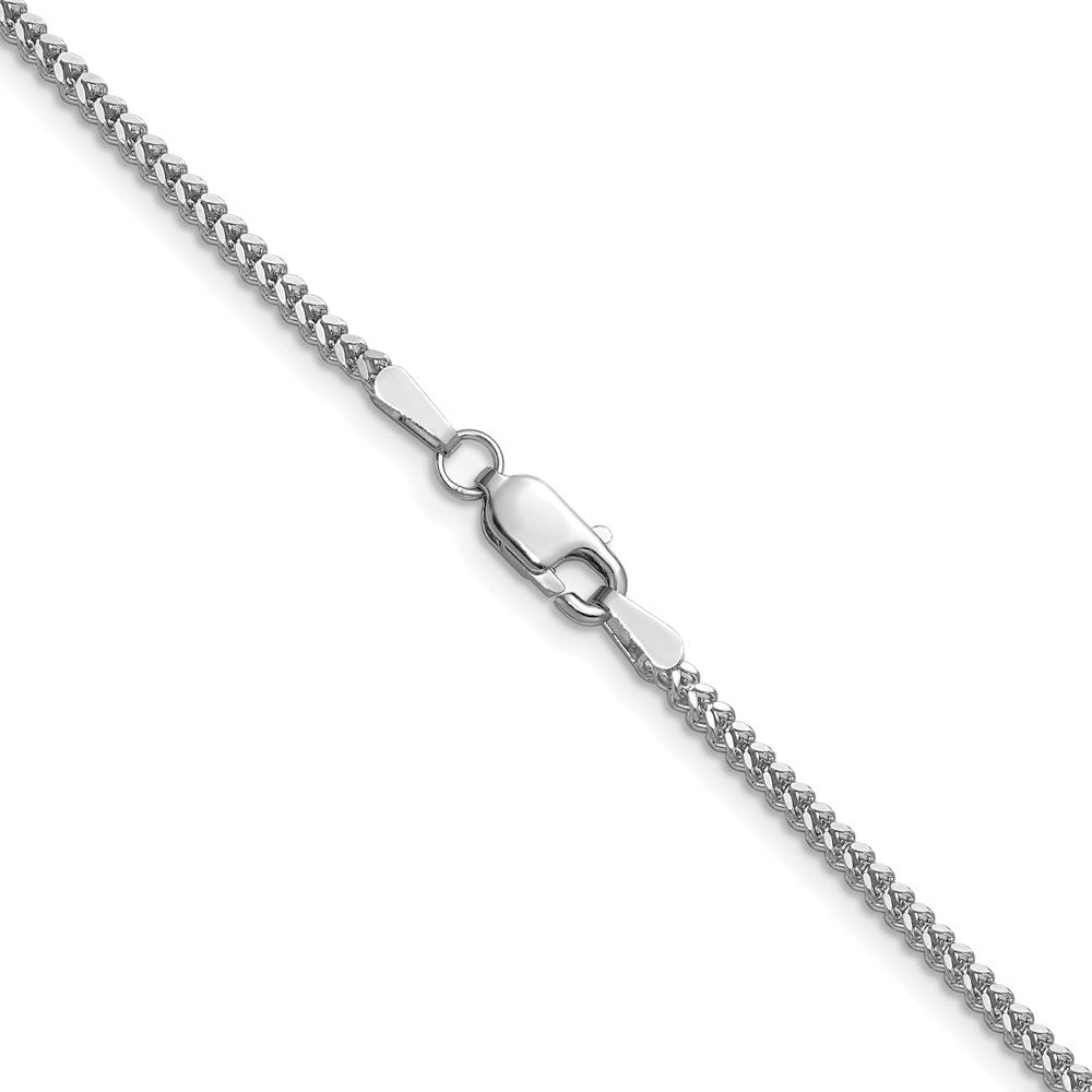14k White Gold 1.4mm Franco Chain