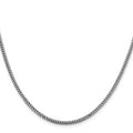 14k White Gold 2.3mm Franco Chain