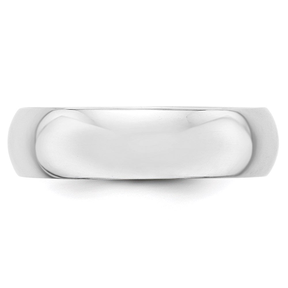 14KW 6mm Half-Round Wedding Band