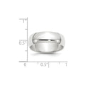 14KW 7mm Half-Round Wedding Band