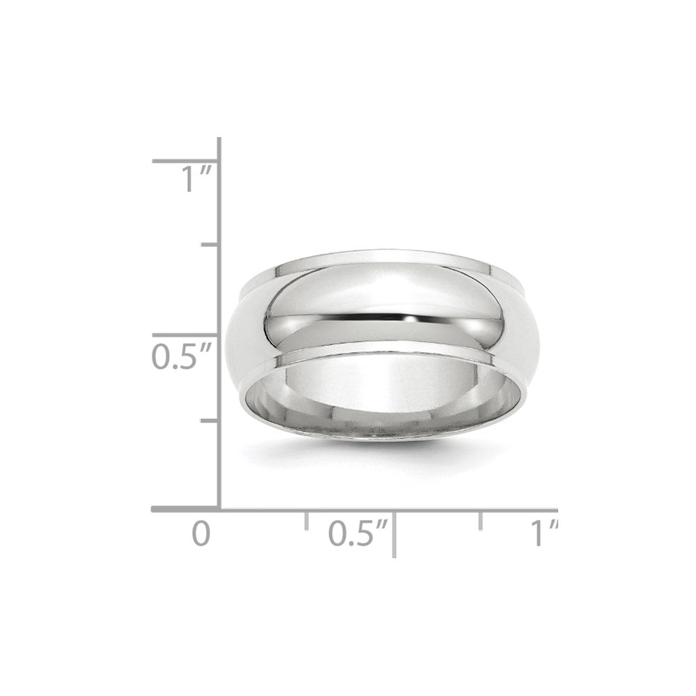 14KW 8mm Half Round with Edge Band