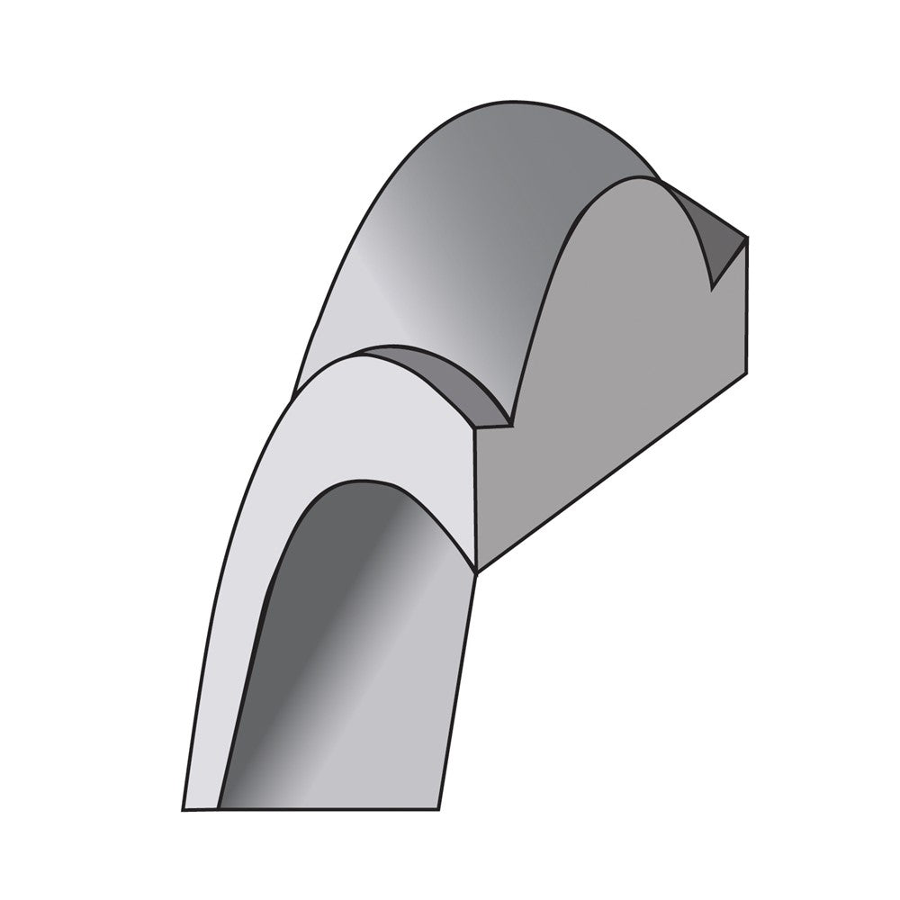 14KW 3mm Half Round with Edge Band