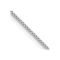 14k White Gold .9mm Box with Lobster Clasp Chain