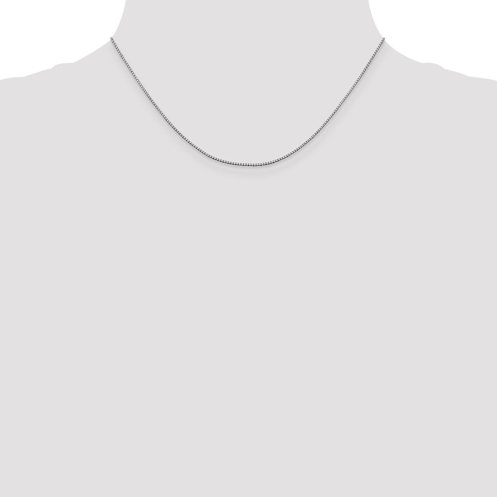 14k White Gold .95mm Box Chain