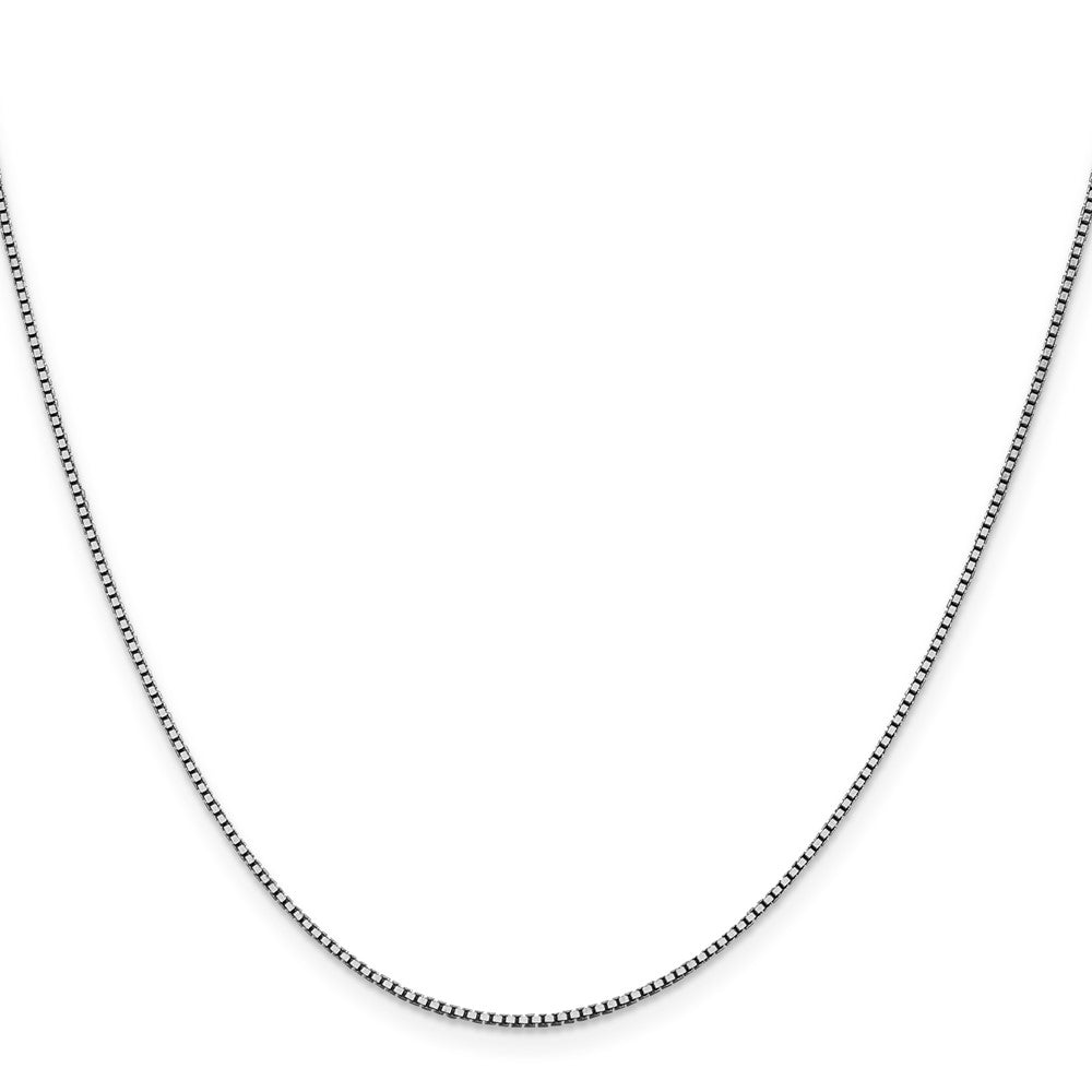 14k White Gold 1.05mm Box Chain