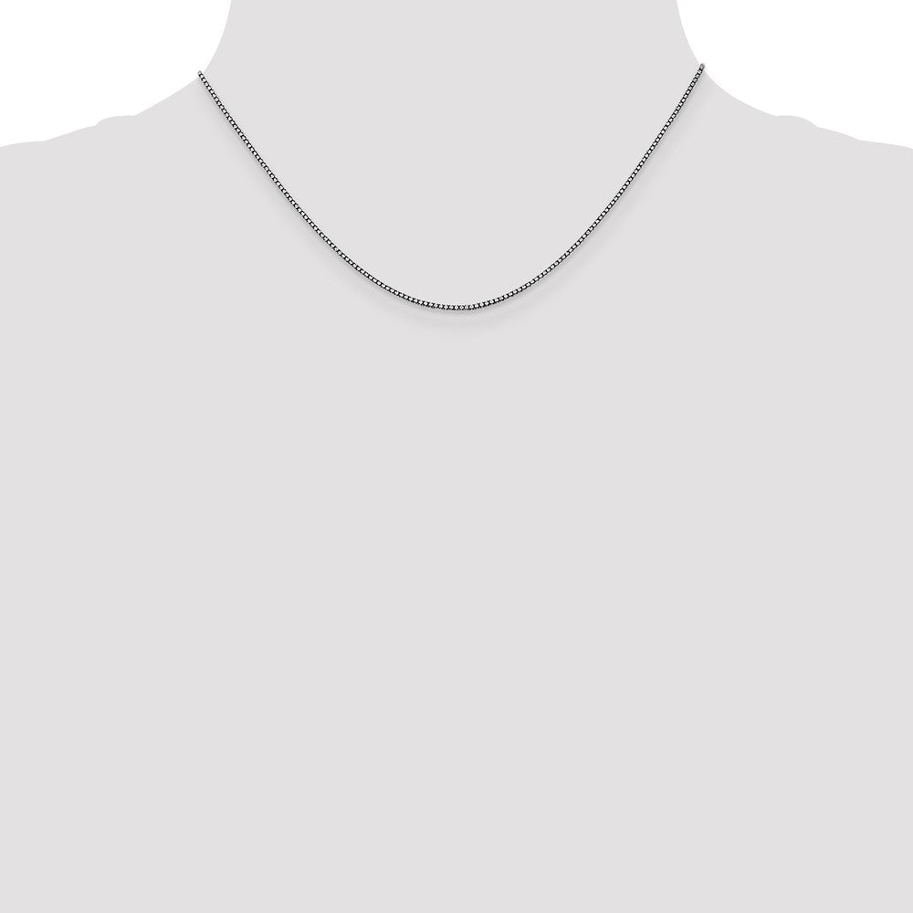 14k White Gold 1.05mm Box Chain