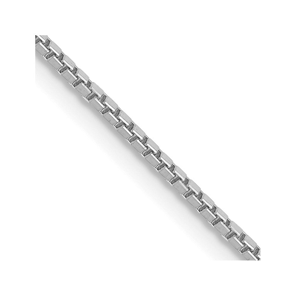14k White Gold 1.05mm Box Chain