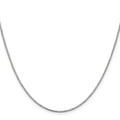 14k White Gold 1.1mm Box Chain
