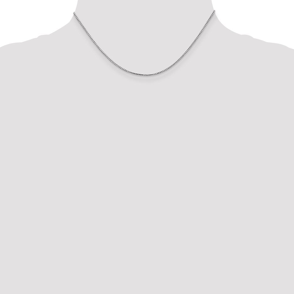 14k White Gold 1.1mm Box Chain