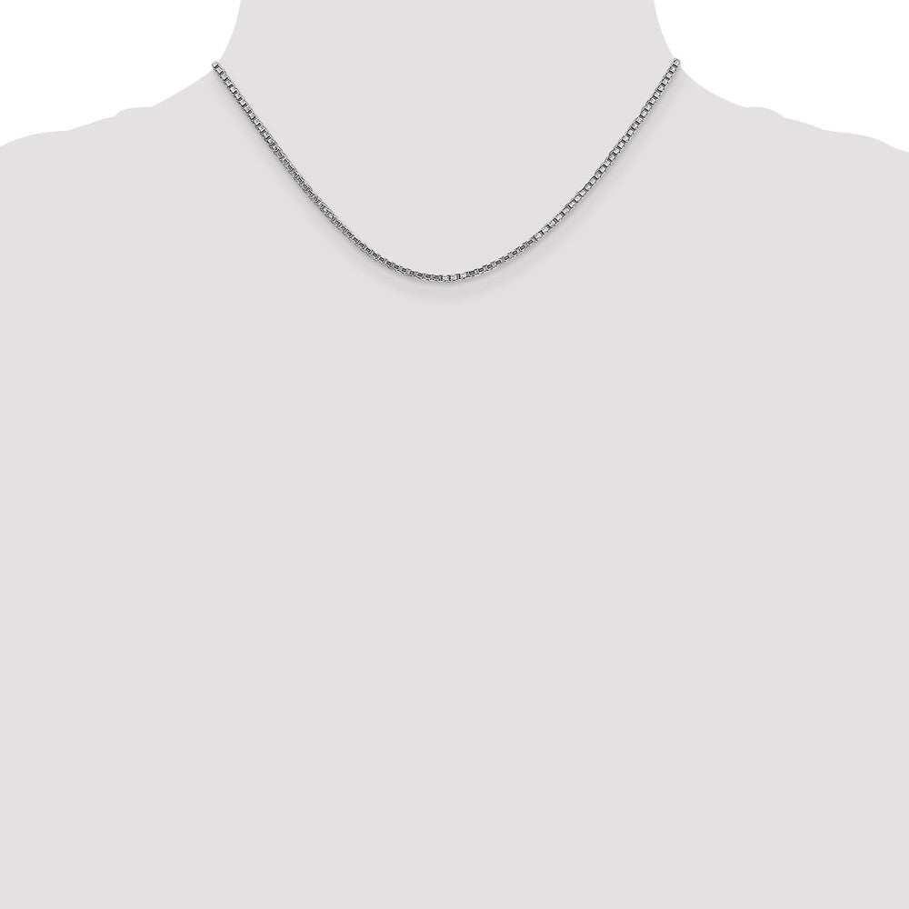 14k White Gold 1.9mm Box Chain