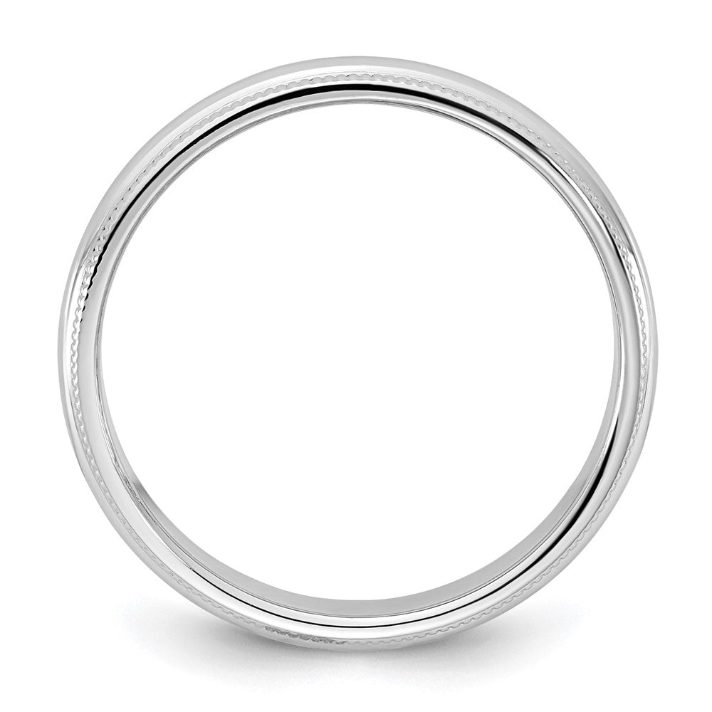 14KW 3.5mm Milgrain Half Round Band
