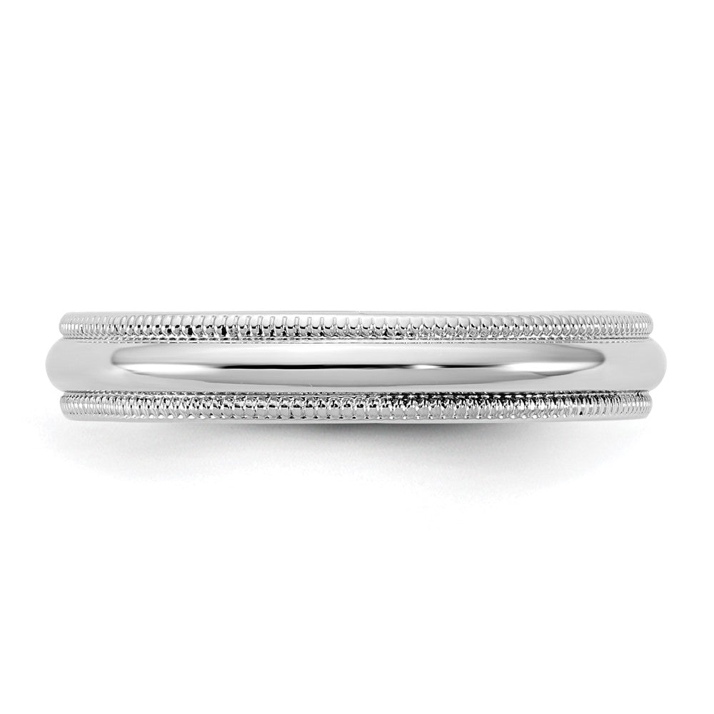 14KW 3.5mm Milgrain Half Round Band