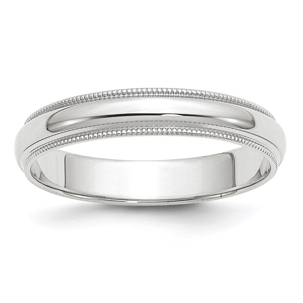 14KW 4mm Milgrain Half Round Band