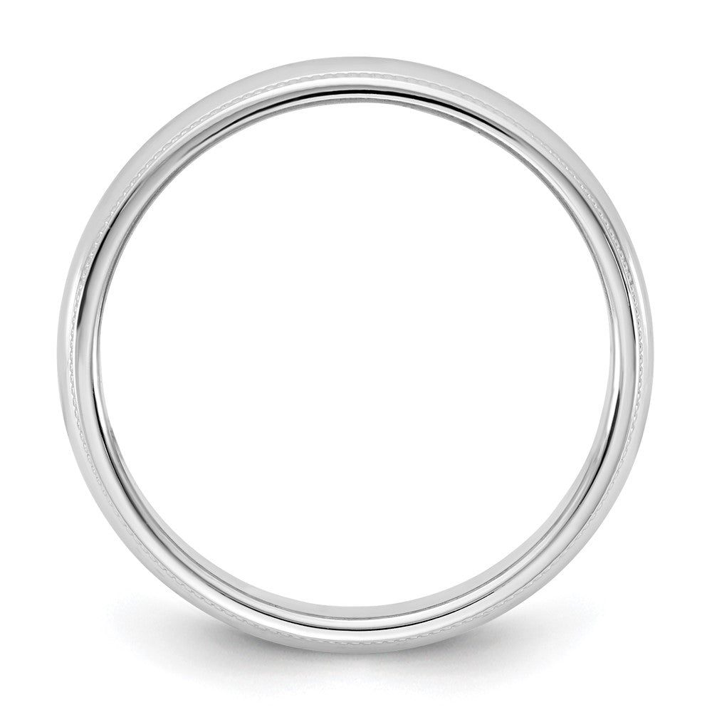 10KW 4.5mm Milgrain Half Round Band