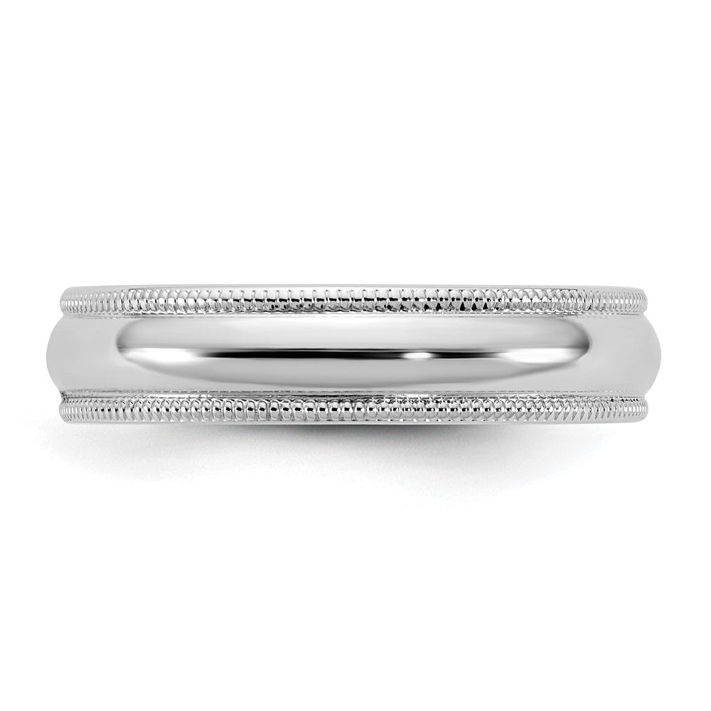 10KW 4.5mm Milgrain Half Round Band