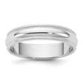10KW 4.5mm Milgrain Half Round Band