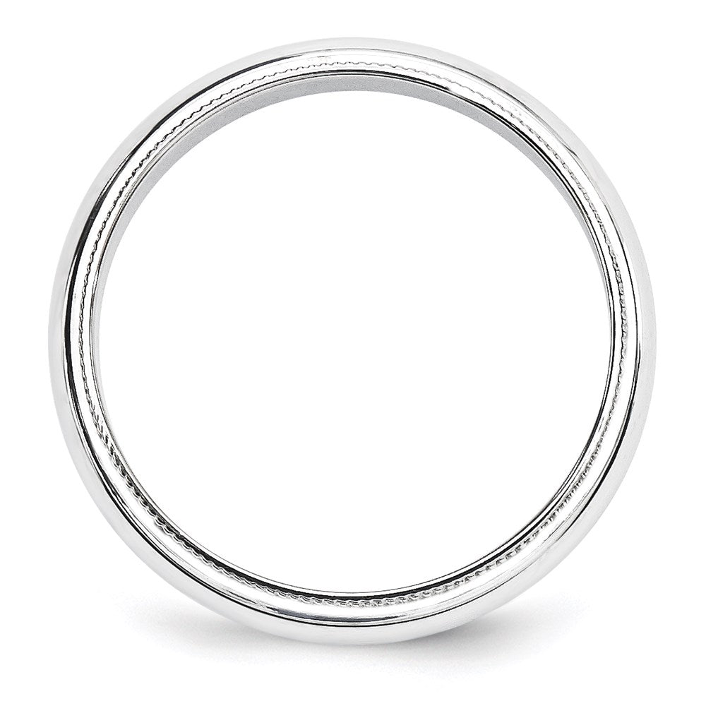 14KW 5mm Milgrain Half Round Band