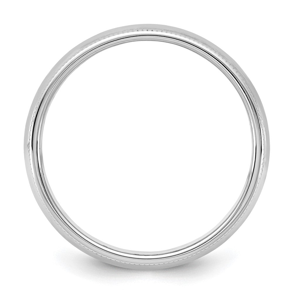 14KW 5.5mm Milgrain Half Round Band
