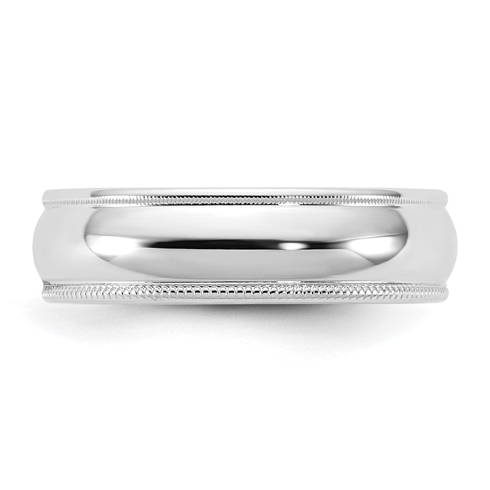 14KW 5.5mm Milgrain Half Round Band