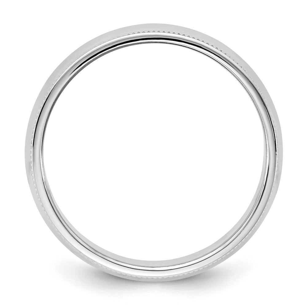 14KW 6.5mm Milgrain Half Round Band