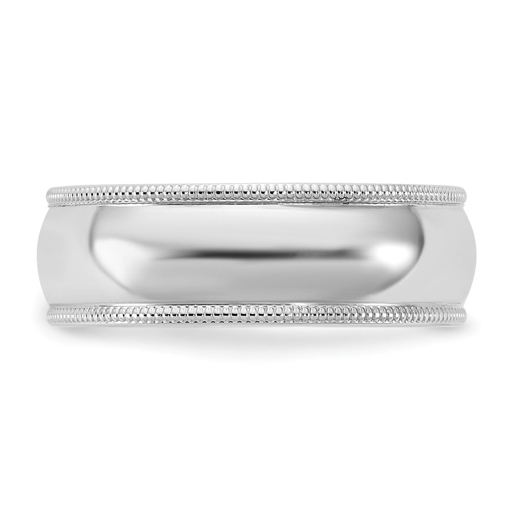 14KW 6.5mm Milgrain Half Round Band