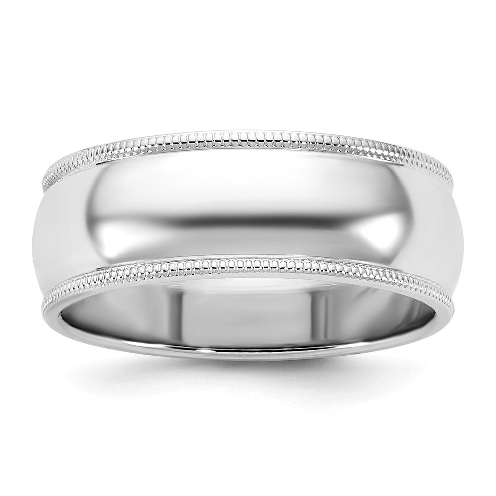 10KW 7mm Milgrain Half Round Band