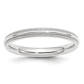14KW 3mm Milgrain Comfort Fit Band