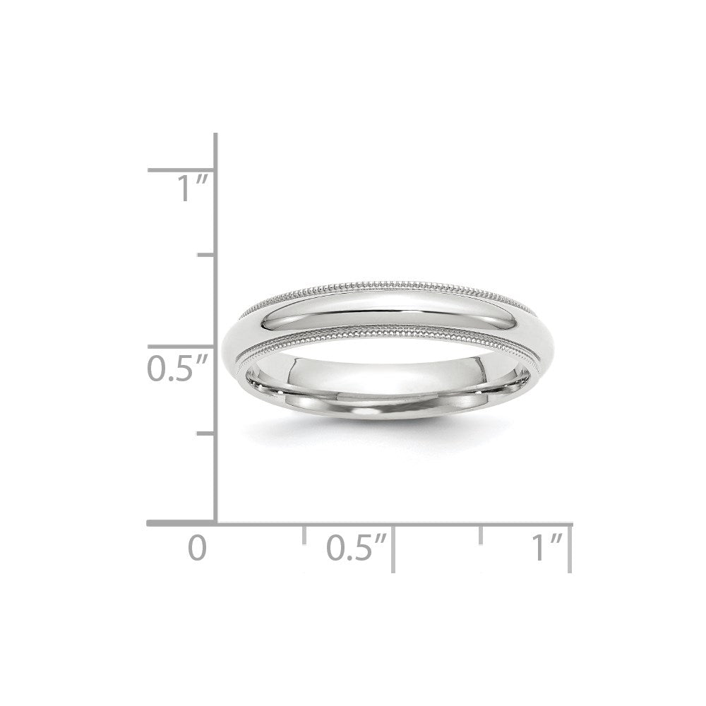 10KW 4mm Milgrain Comfort Fit Band