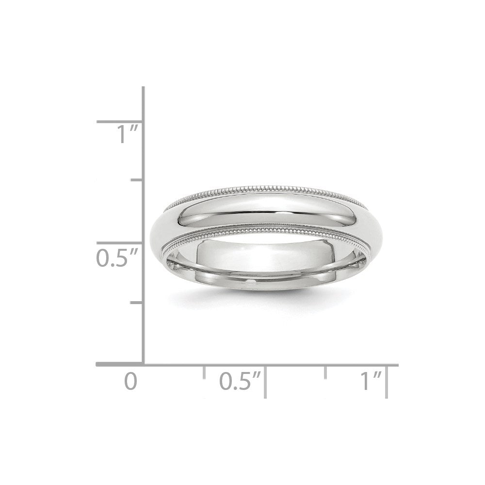 10KW 5mm Milgrain Comfort Fit Band