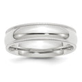 10KW 6mm Milgrain Comfort Fit Band