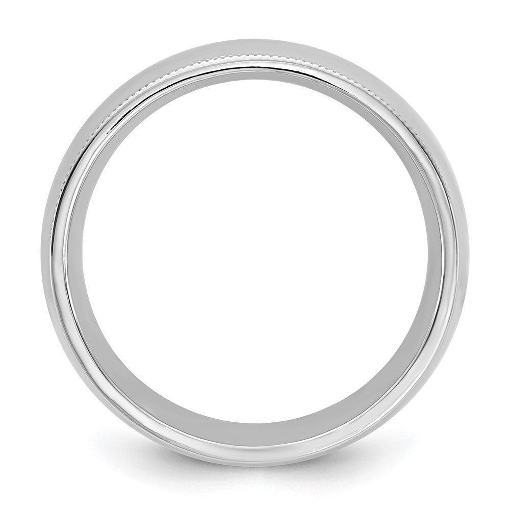 14KW 7mm Milgrain Comfort Fit Band